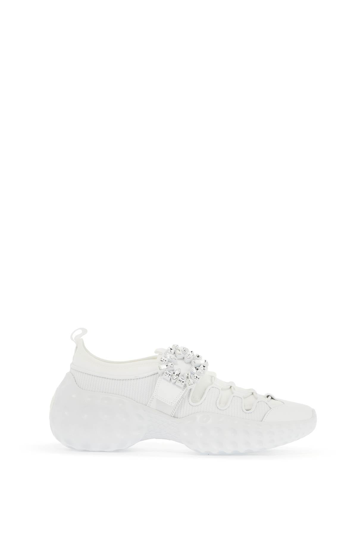 ROGER VIVIER Crystal-Embellished Buckle Sneakers