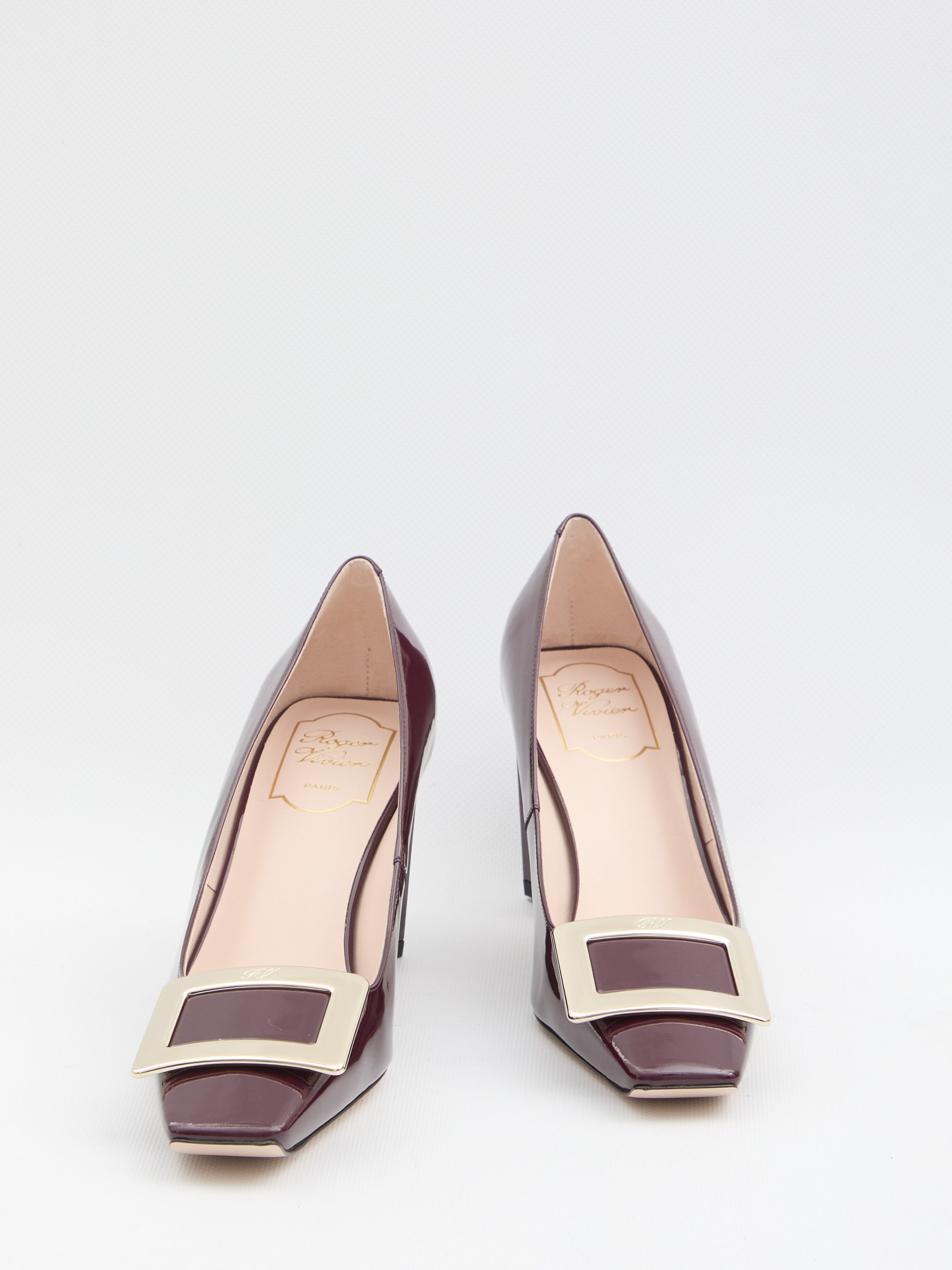 ROGER VIVIER Elegant Squared Toe Pumps with Skyscraper Heel - 7.5 cm