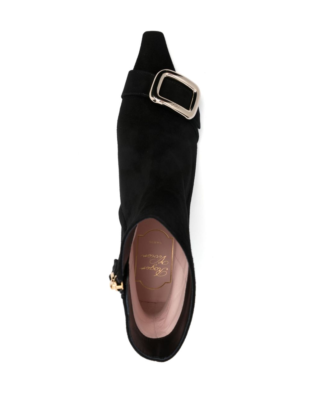 ROGER VIVIER Chic Heel Ankle Boots with Decorative Buckle - FW24