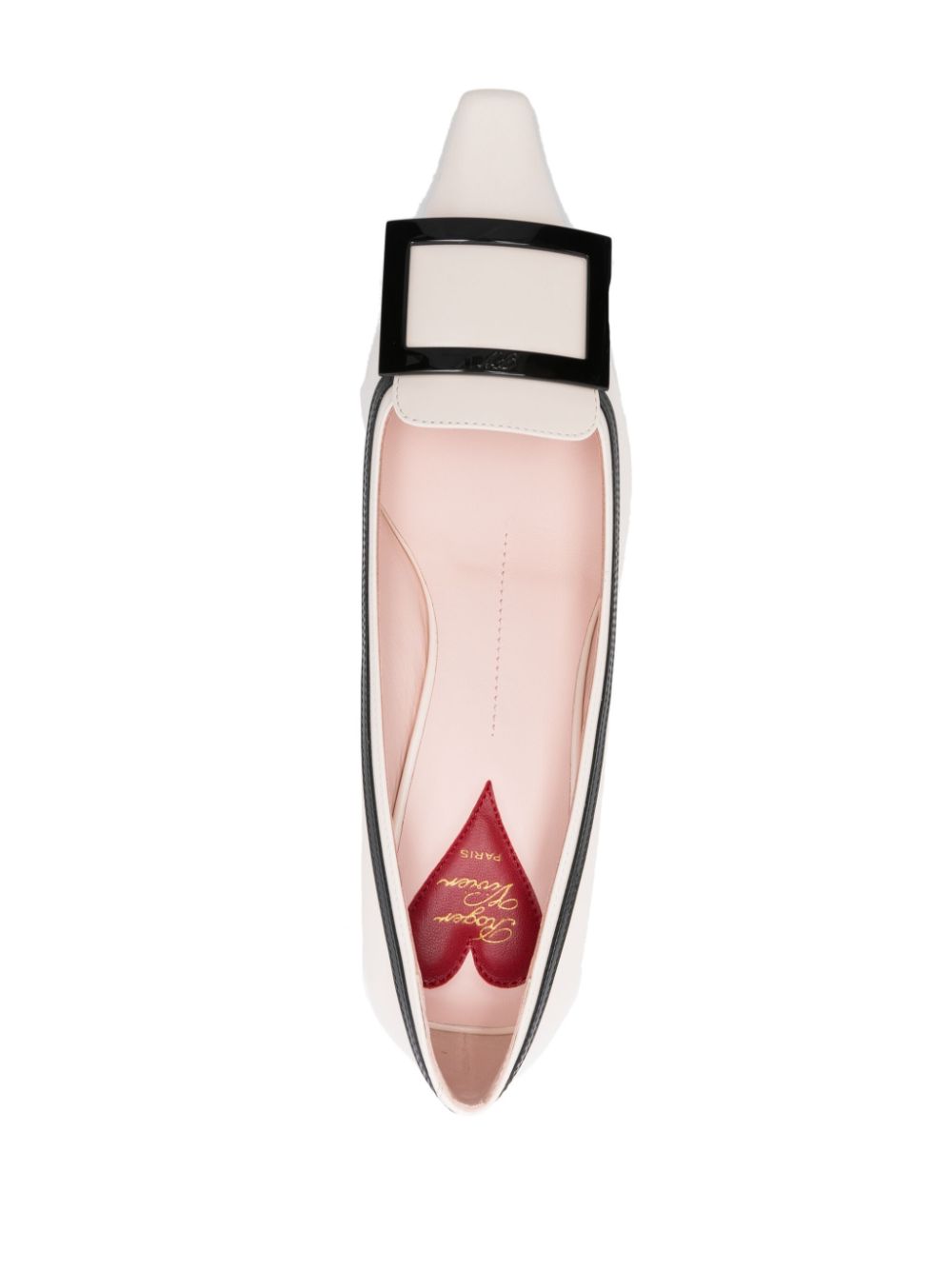 ROGER VIVIER Elegant 55mm Low Heel Leather Pumps