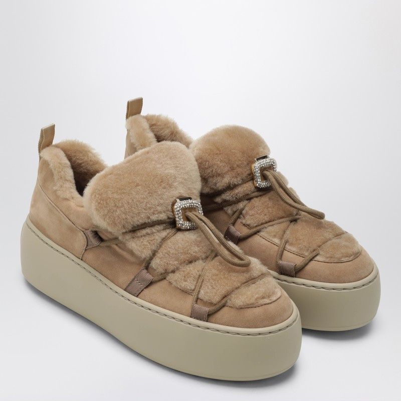 ROGER VIVIER Viv Up Suede Sneaker