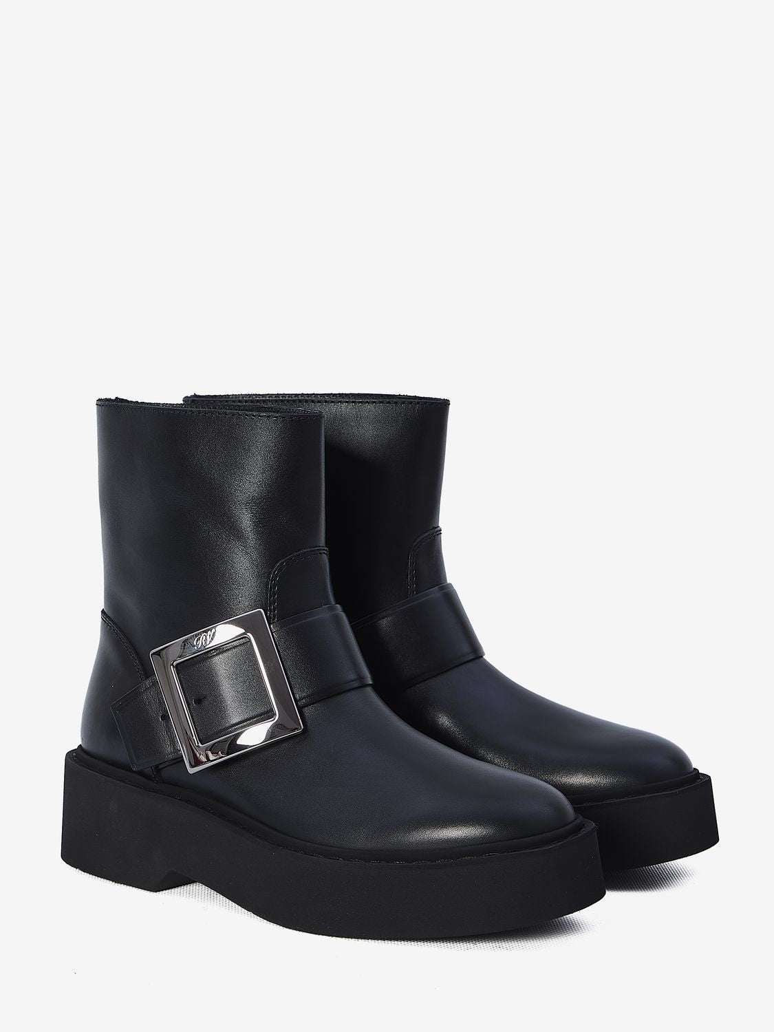 ROGER VIVIER High Metal Biker Bootie for Women