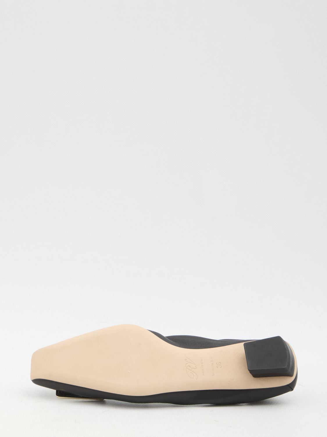 ROGER VIVIER Mini Square-Toe Ballet Flats
