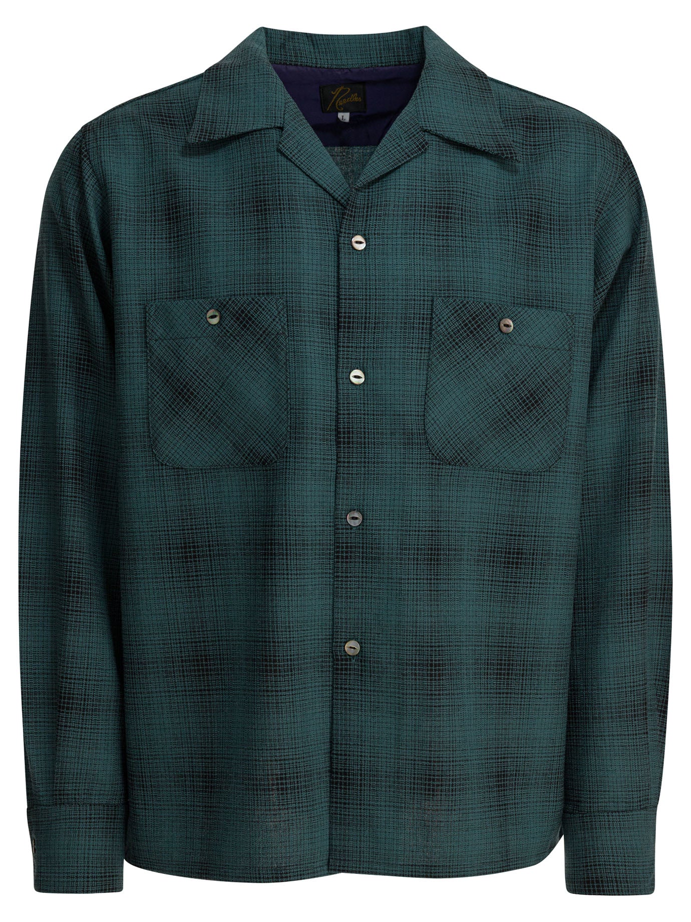 NEEDLES Checkered Design Wool One-Up Shirt - Regular Fit