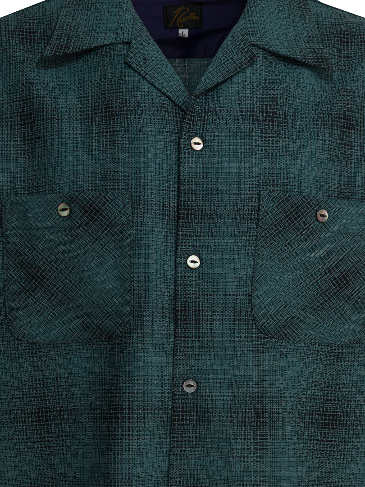 NEEDLES Checkered Design Wool One-Up Shirt - Regular Fit