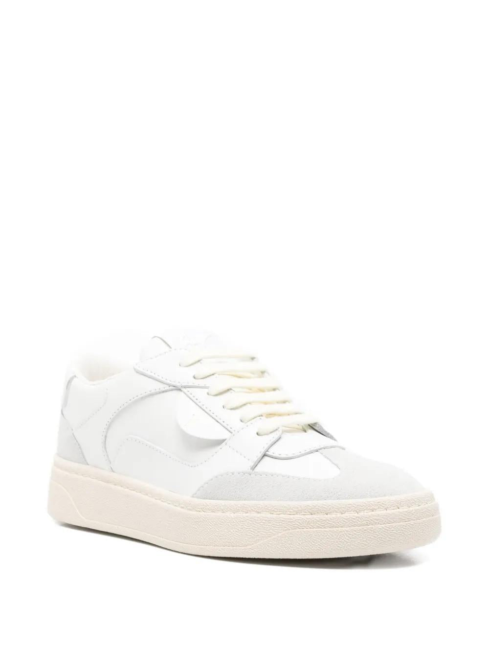 GIUSEPPE ZANOTTI Leather Paneled Low-Top Sneakers for Women