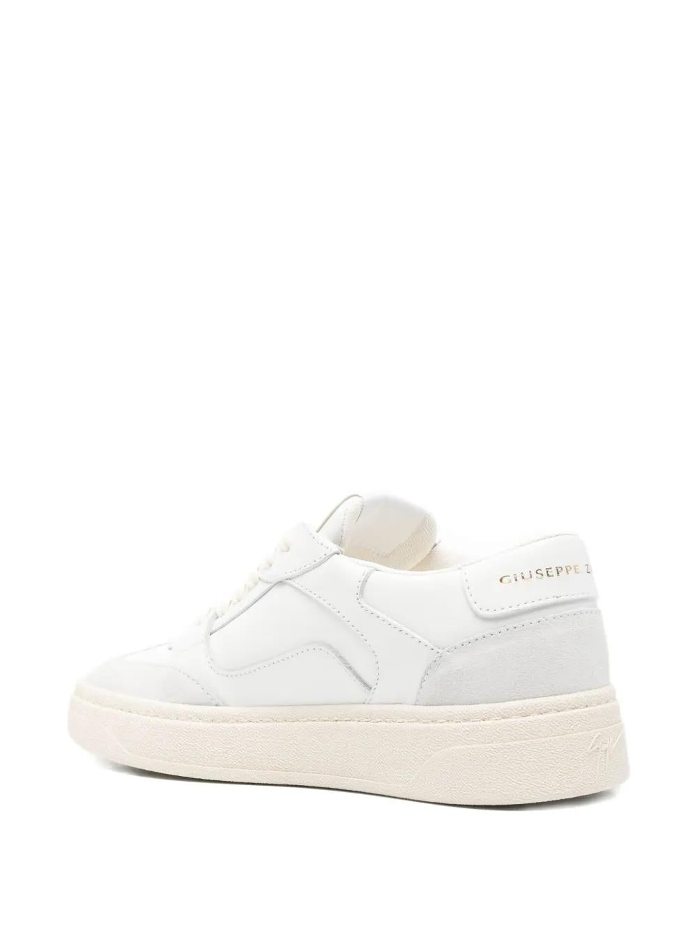 GIUSEPPE ZANOTTI Leather Paneled Low-Top Sneakers for Women