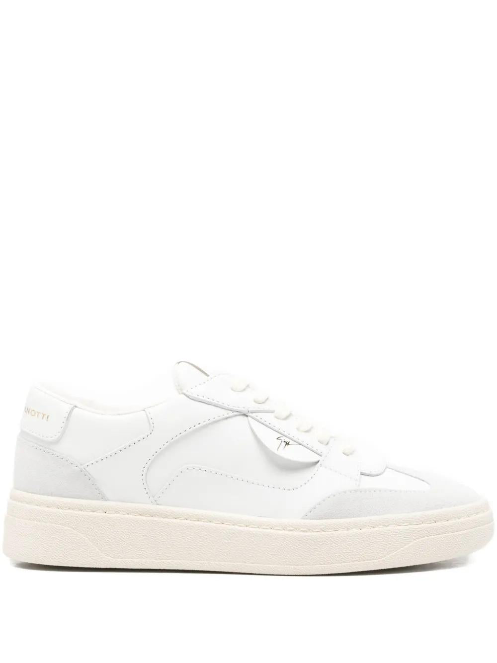 GIUSEPPE ZANOTTI Leather Paneled Low-Top Sneakers for Women