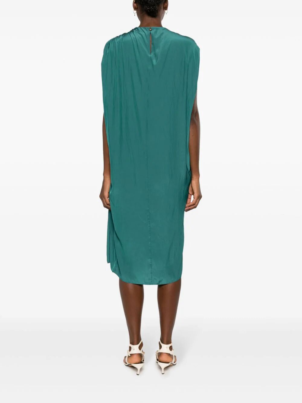 LANVIN Sleeveless Draped Mini Dress