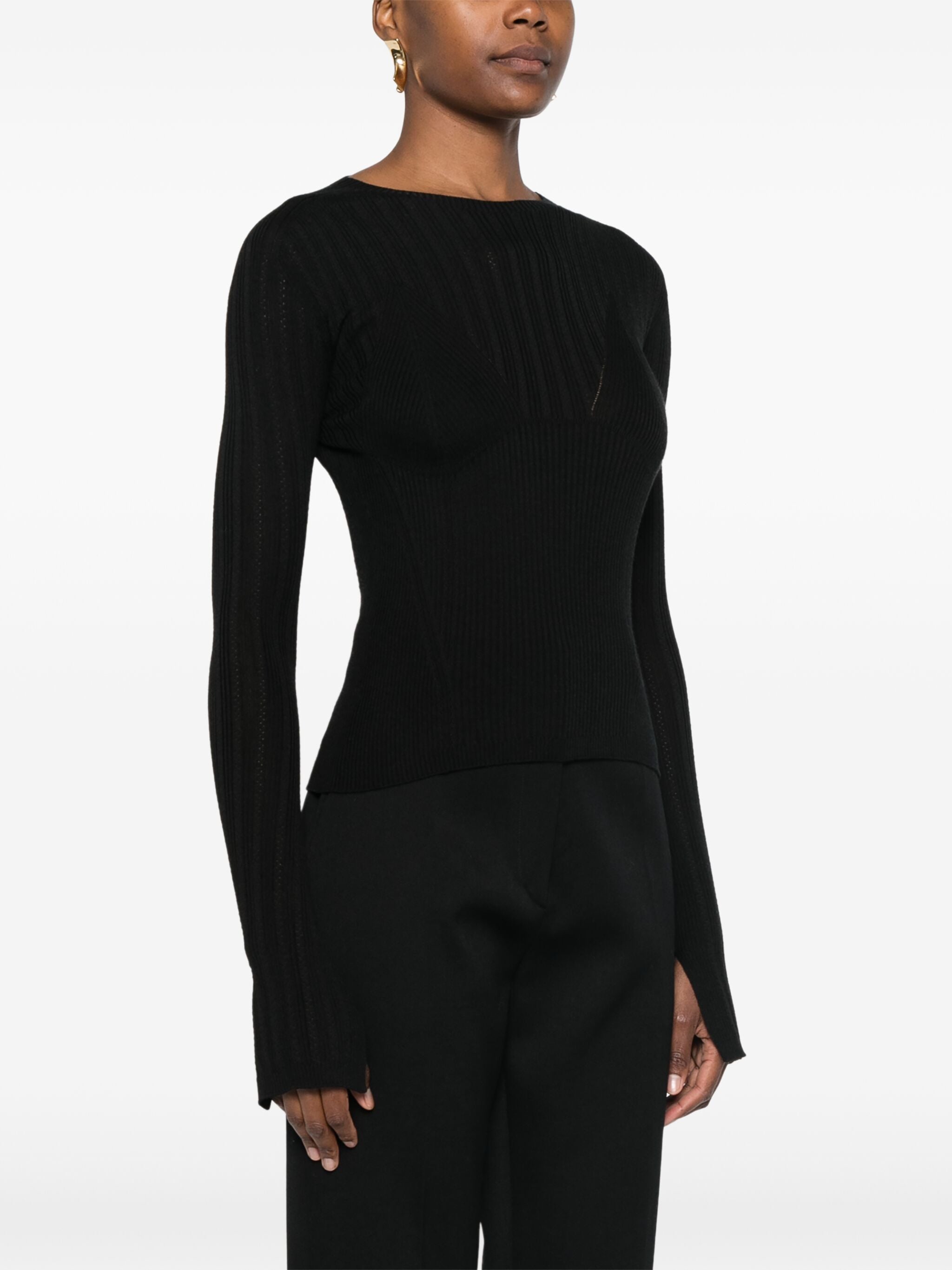 LANVIN Elegant Wool Top for Women - Fall 2024