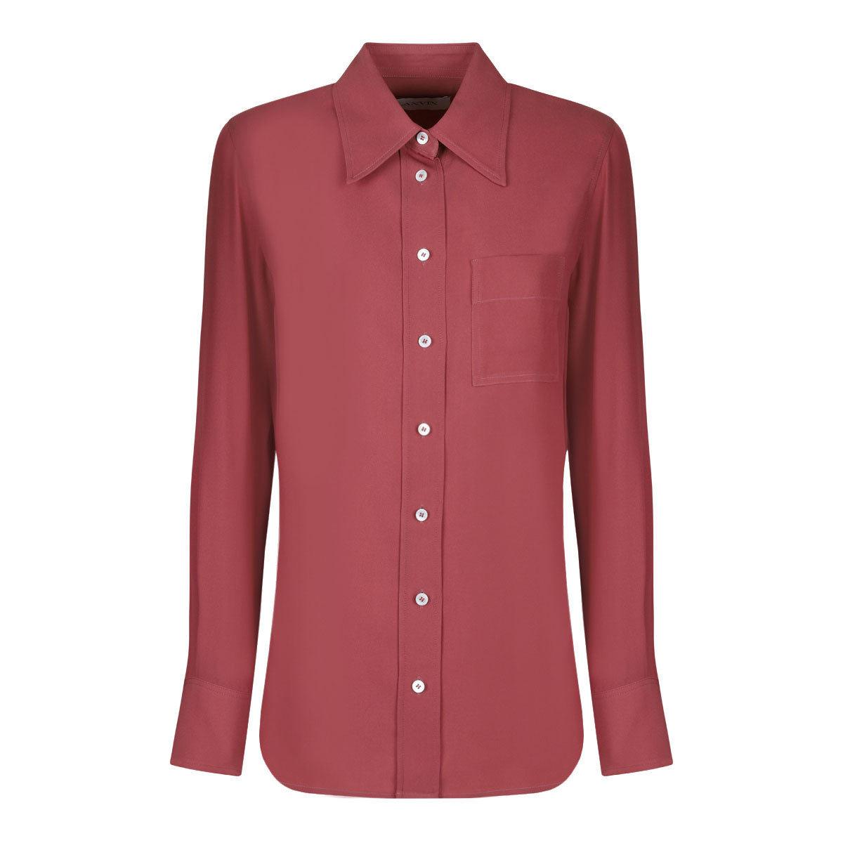 LANVIN Silk-Blend Women's Button-Up Shirt