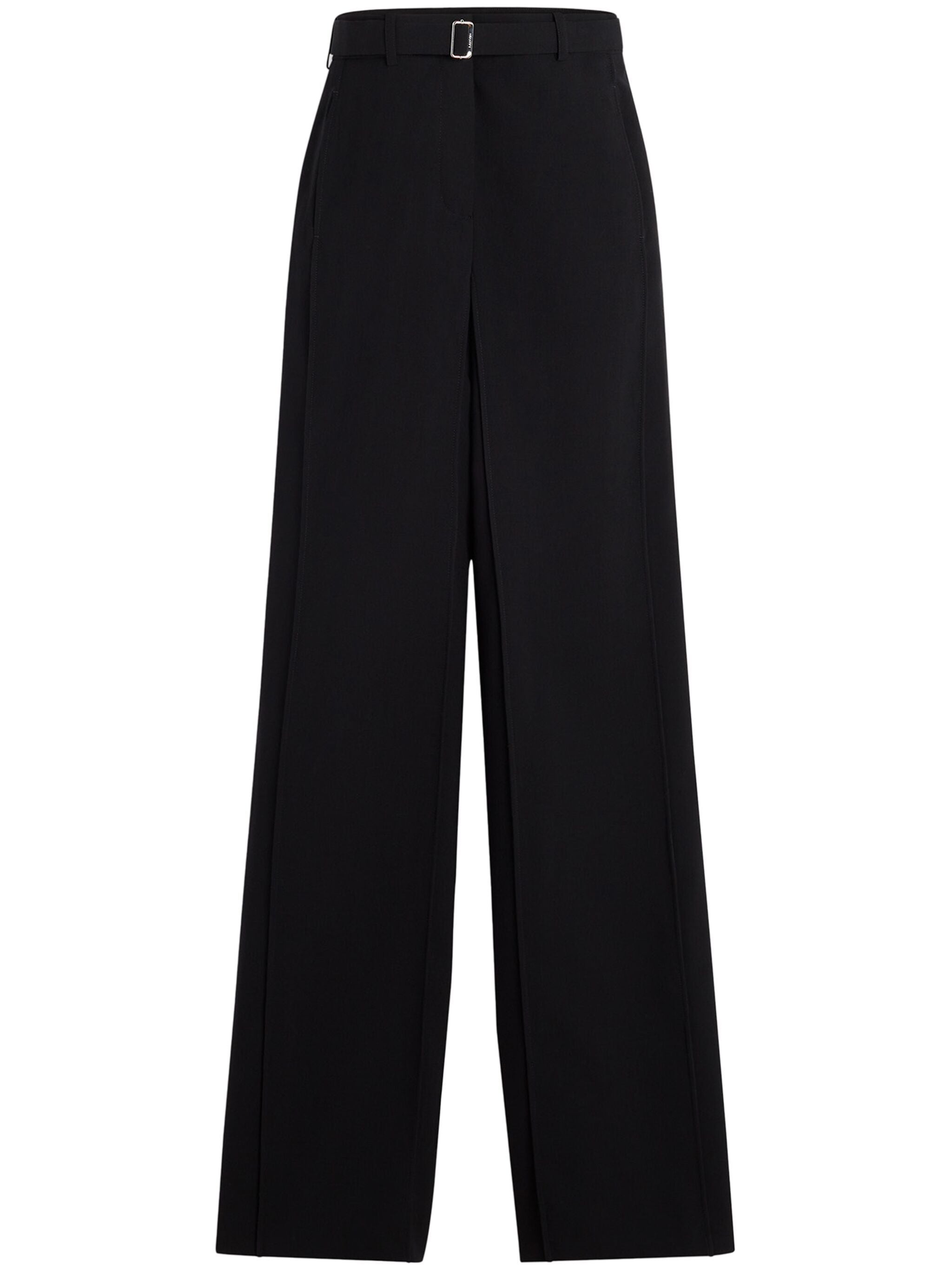 LANVIN Elegant Wool Trousers with Belt - Women’s Edition