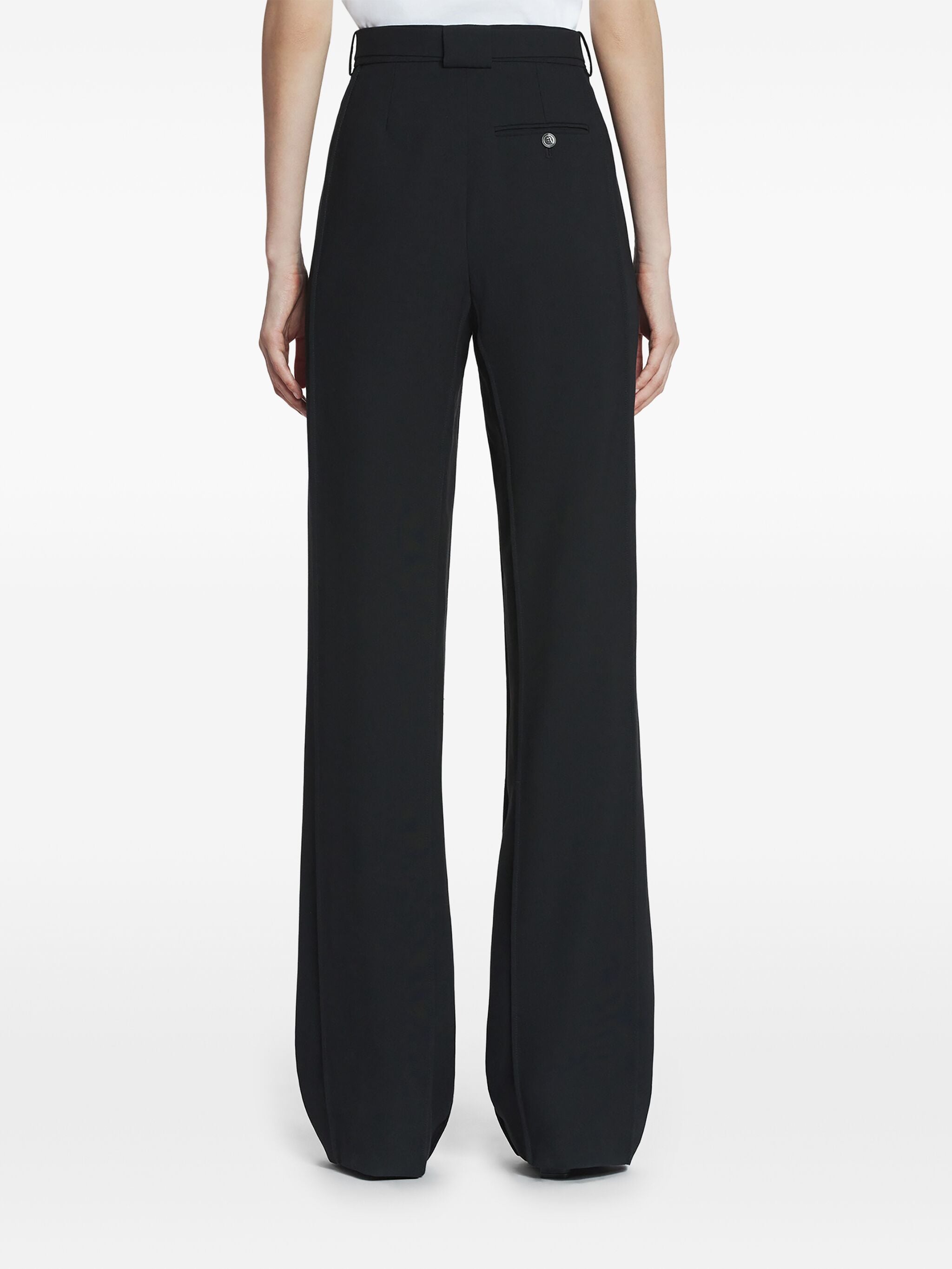 LANVIN Elegant Wool Trousers with Belt - Women’s Edition