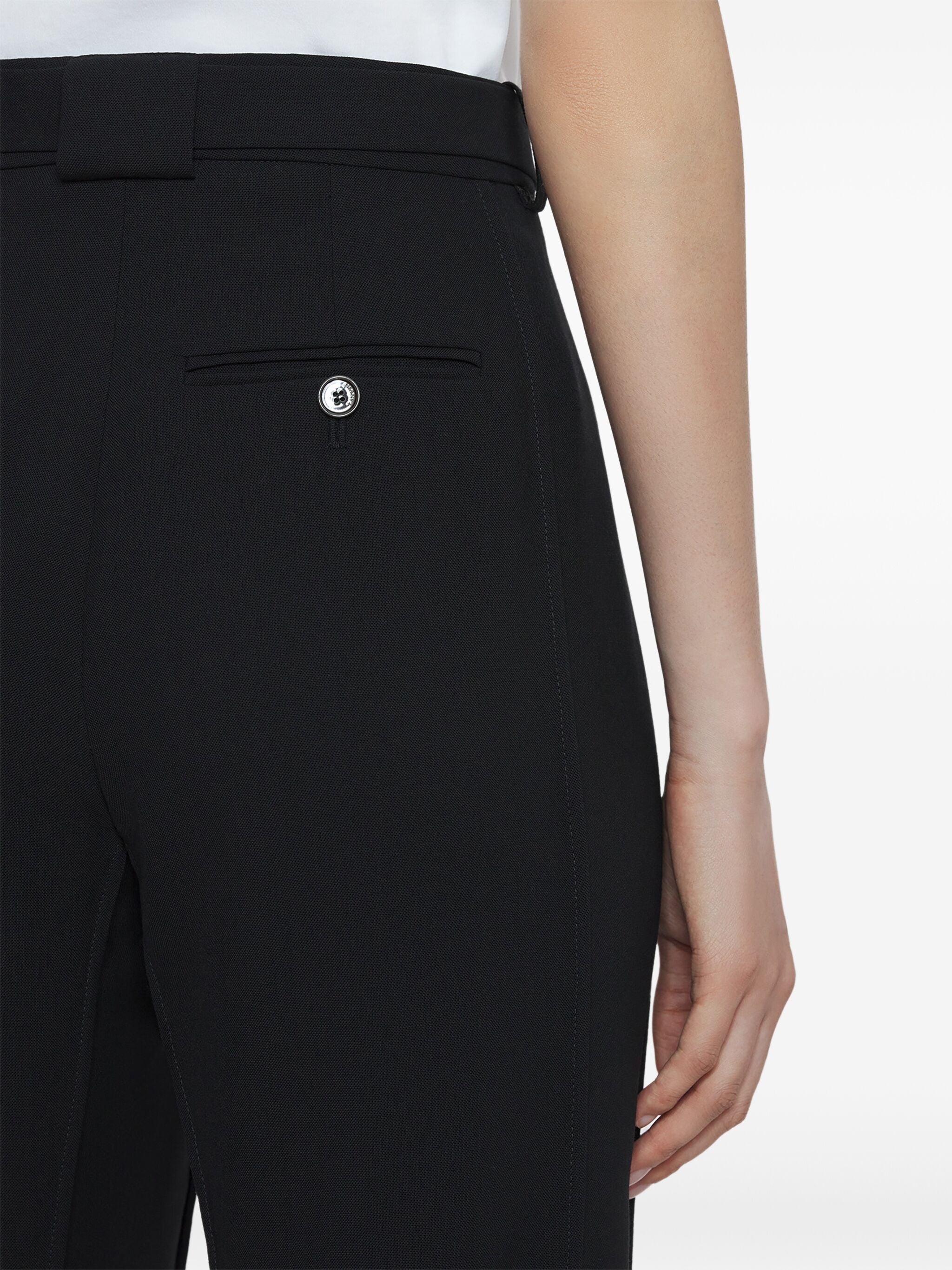 LANVIN Elegant Wool Trousers with Belt - Women’s Edition