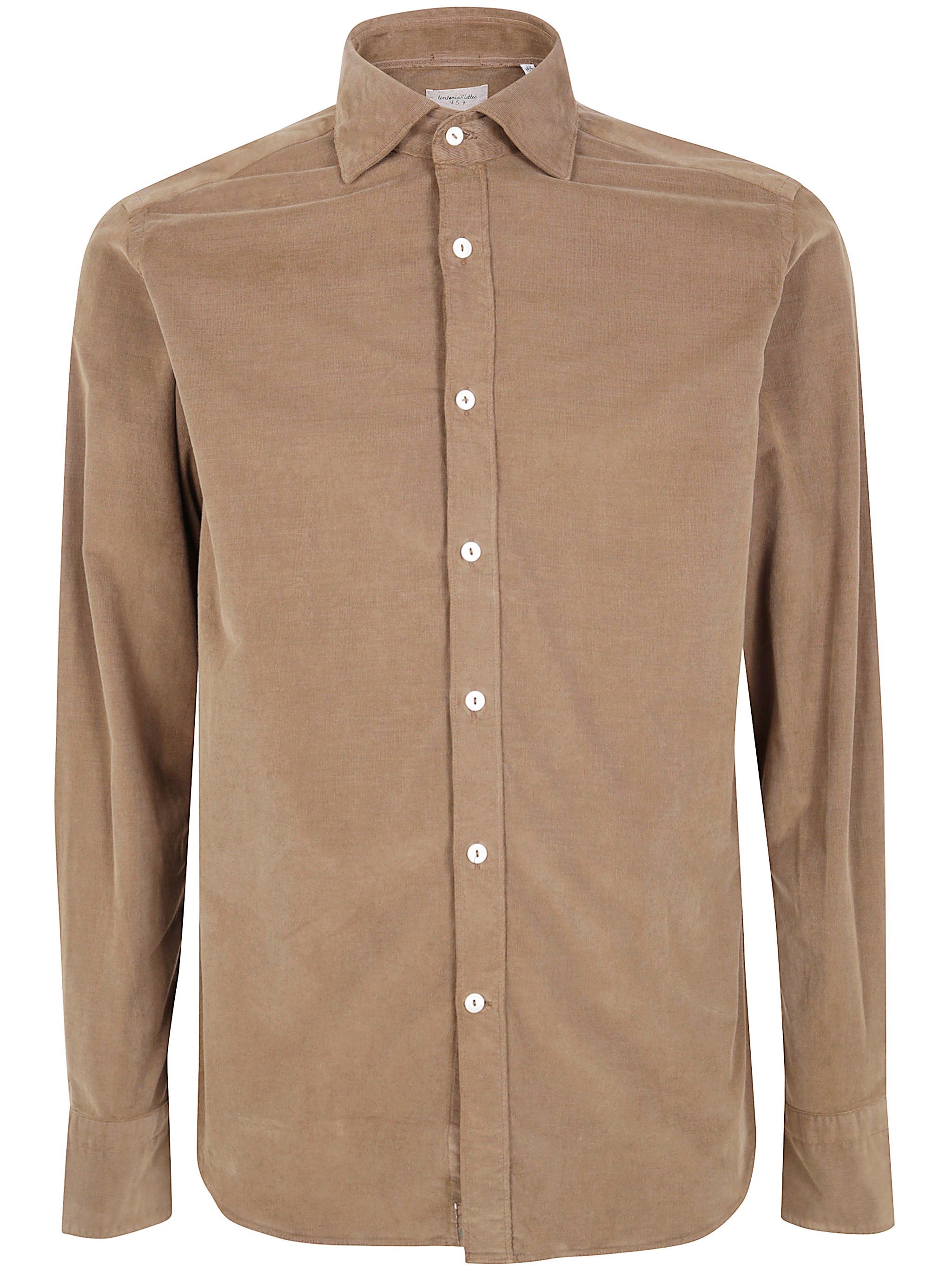 TINTORIA MATTEI Matte Finish Cotton Shirt for Men - FW25 Collection