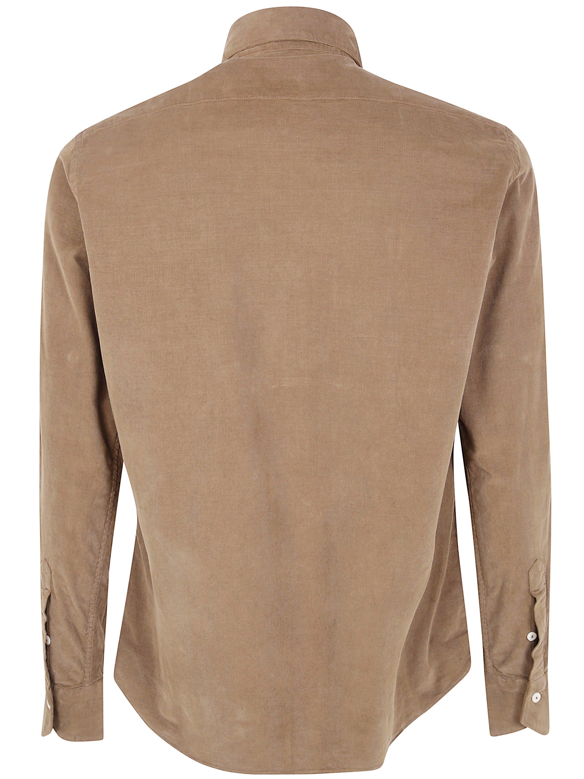 TINTORIA MATTEI Matte Finish Cotton Shirt for Men - FW25 Collection