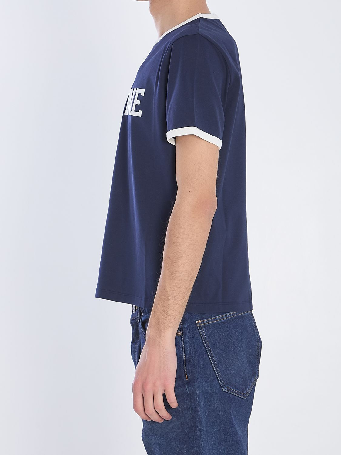 CELINE Logo Cotton T-Shirt for Men