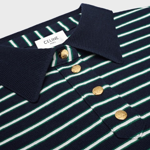 CELINE Cotton Mini Polo for Women - FW25 Collection