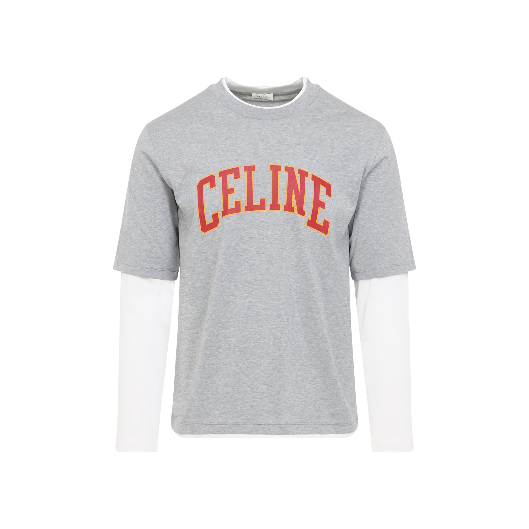 CELINE Long-Sleeved Cotton T-Shirt for Men