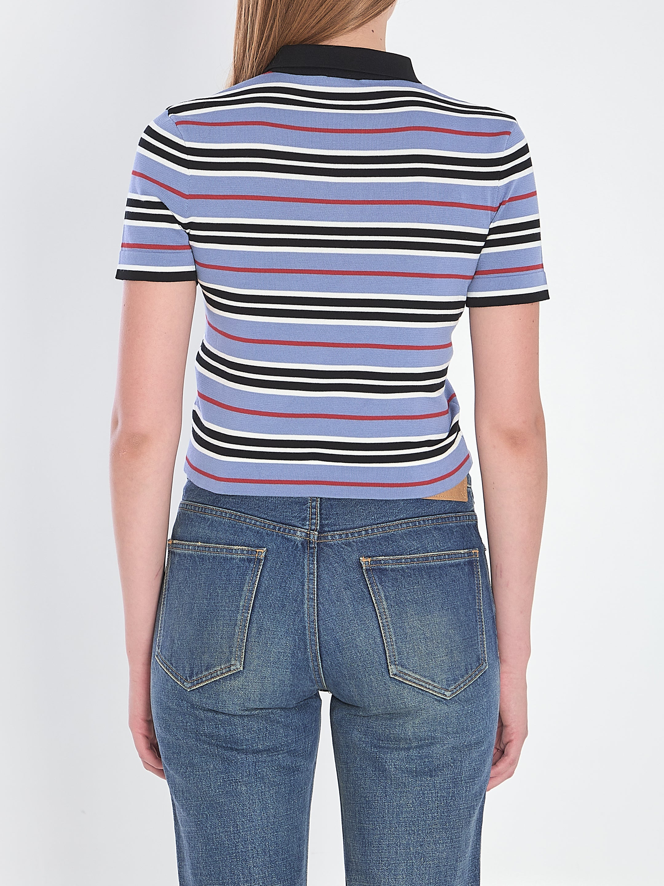 CELINE Cropped Polo with Classic Collar - Size M