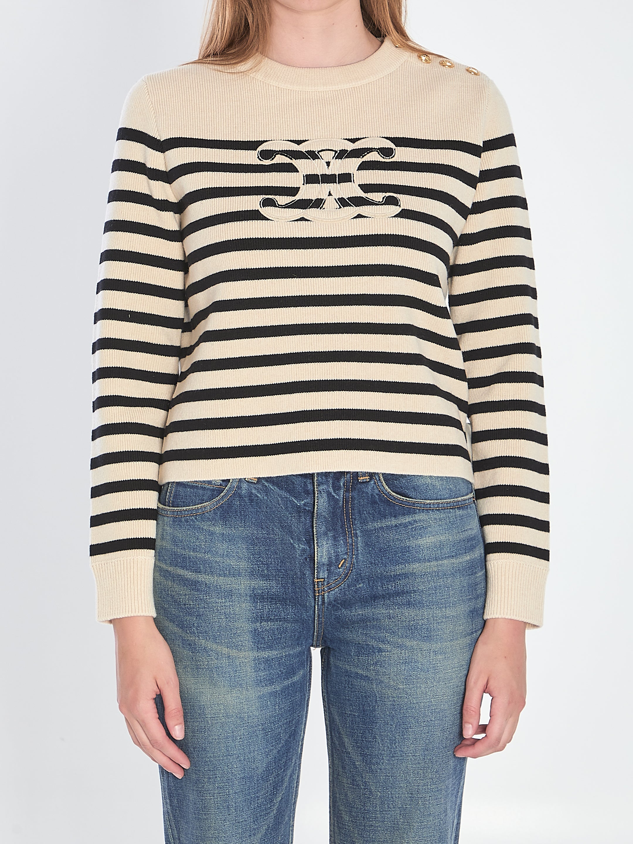 CELINE Triomphe Sweater Size M