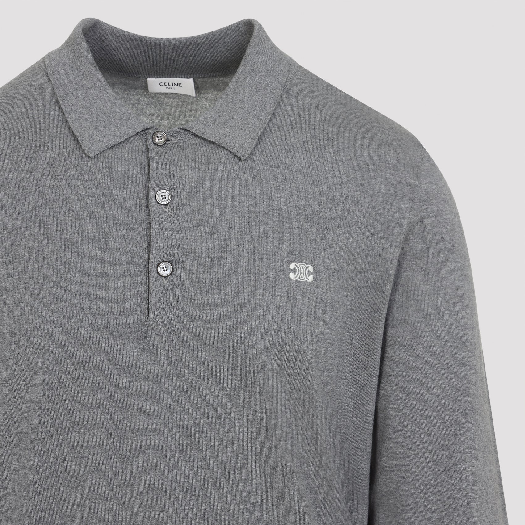 CELINE Polo Style Shirt in Thin Cotton