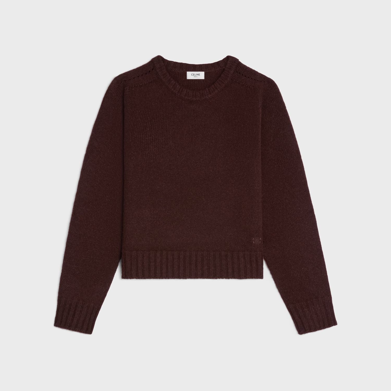 CELINE Seamless Cashmere Crewneck Sweater