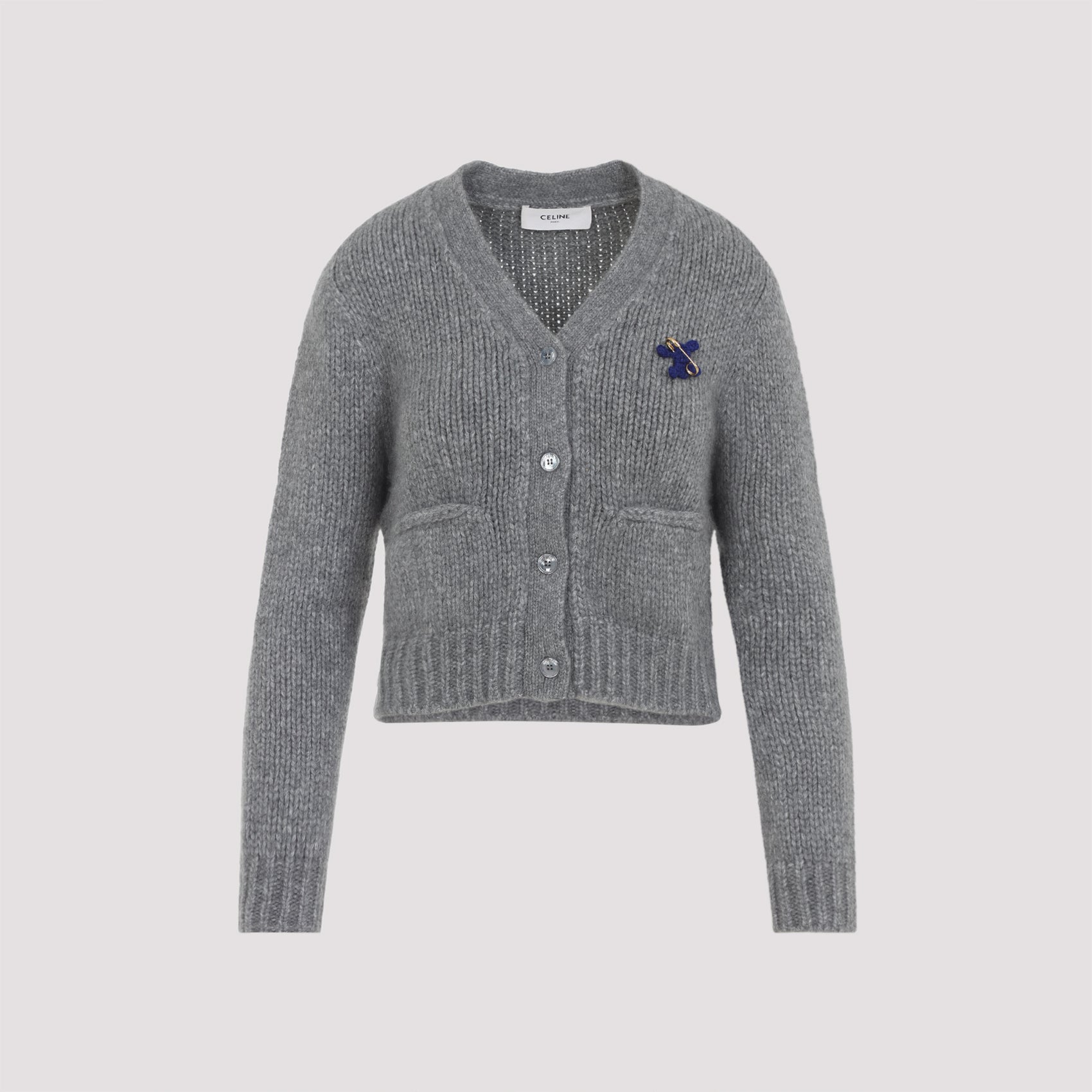 CELINE Light Cashmere and Silk Cardigan