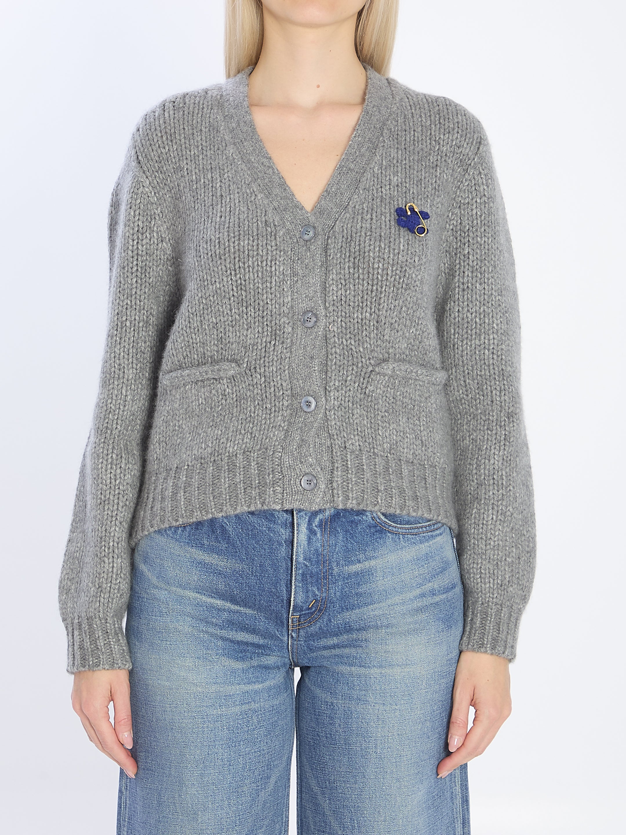 CELINE Mini Cashmere and Silk Blend Cardigan