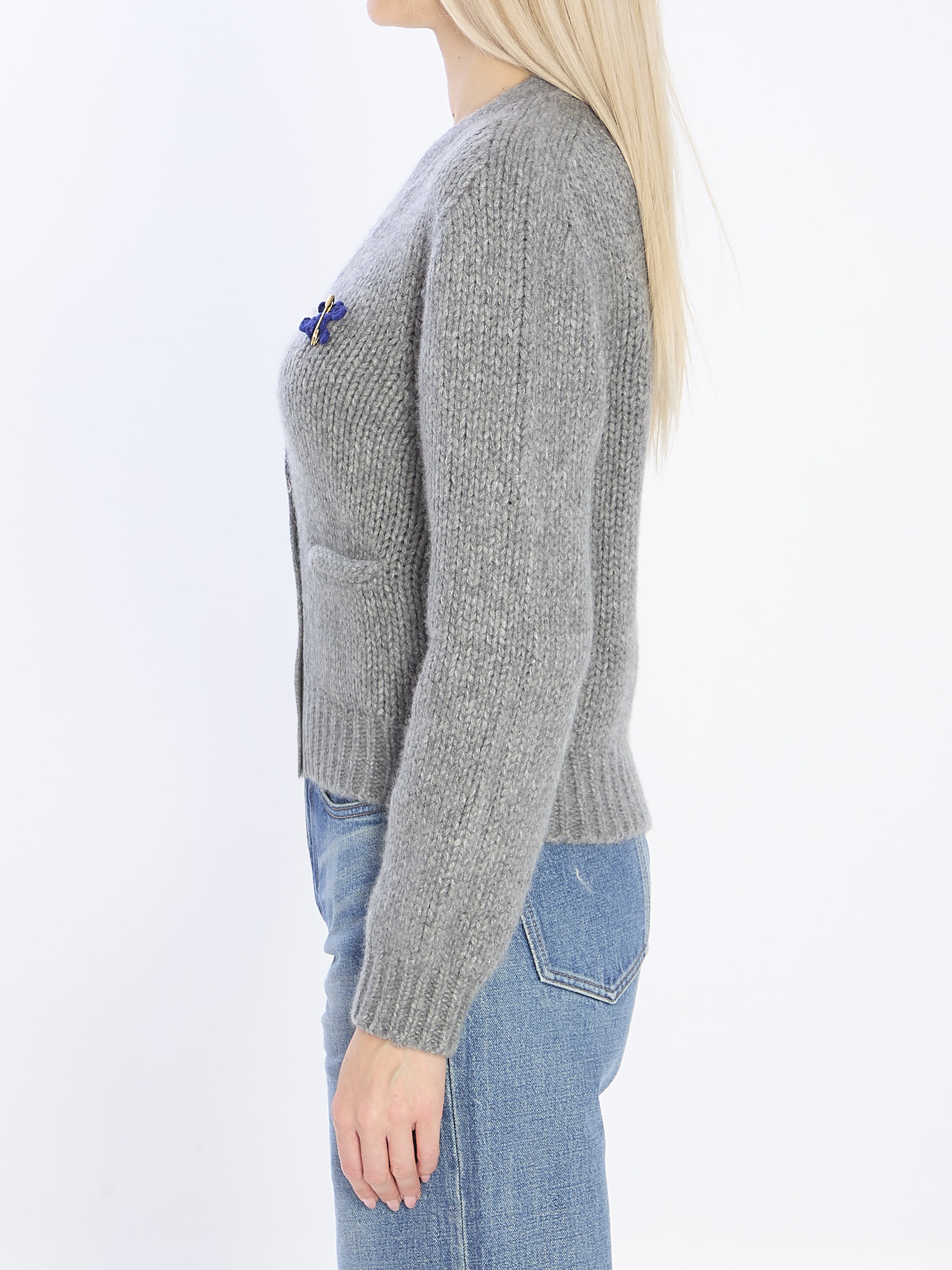 CELINE Mini Cashmere and Silk Blend Cardigan