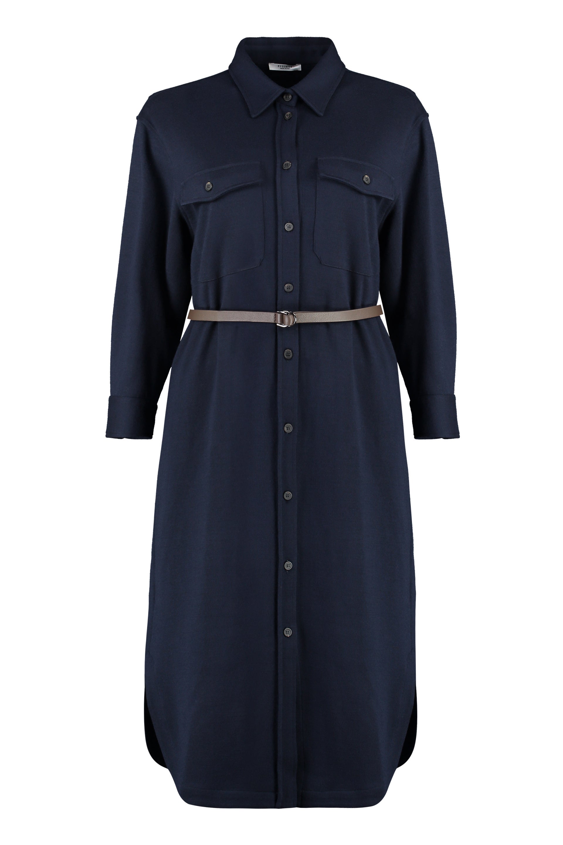 PESERICO Belted Shirtdress