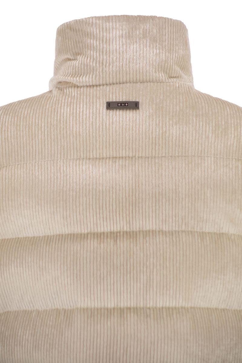 PESERICO Winter-Weight Goose Down & Velvet Waistcoat