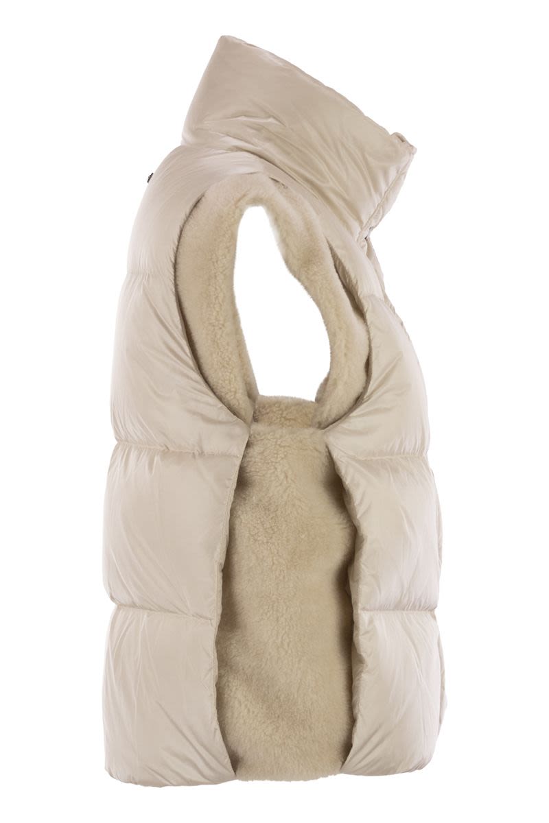 PESERICO Mini Down Vest with Wing Sleeves