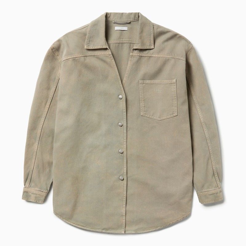 1989 STUDIO Light Brown Denim Overshirt