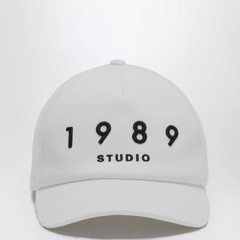 1989 STUDIO Striped Baseball Patch Cap