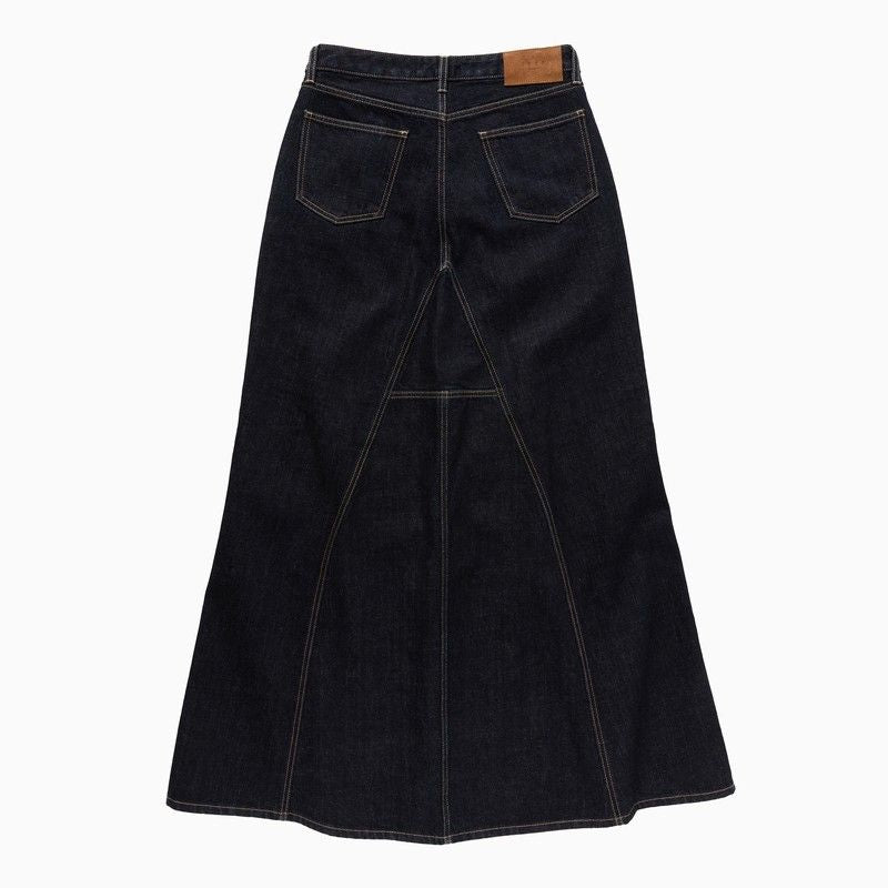 1989 STUDIO Long Flared Denim Skirt