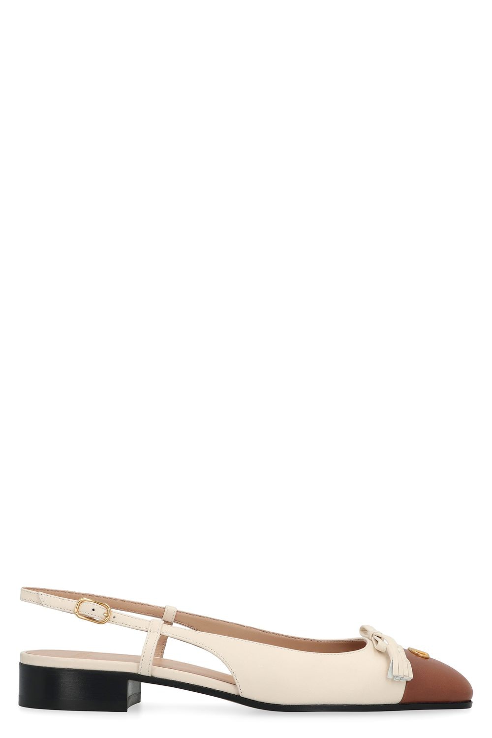 VALENTINO Slingback Ballet Flats with Adjustable Strap