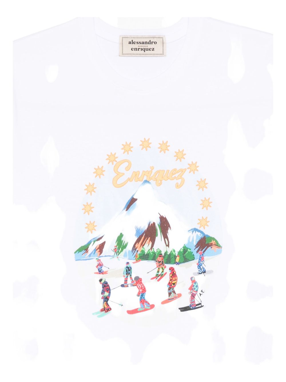 ALESSANDRO ENRIQUEZ Embroidered Cotton T-Shirt