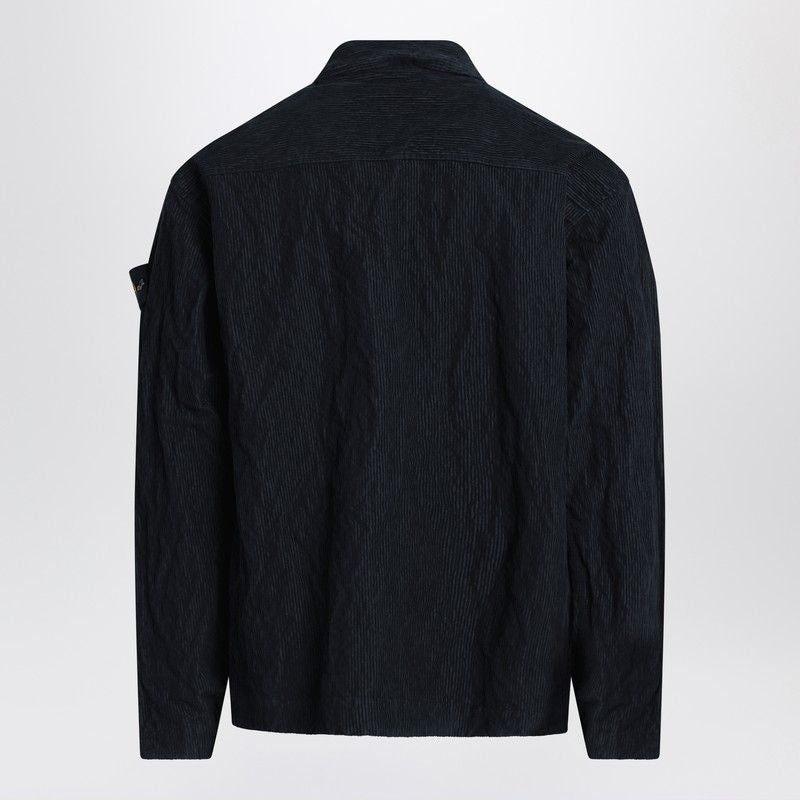 STONE ISLAND Corduroy Shirt with Hidden Closure - FW25