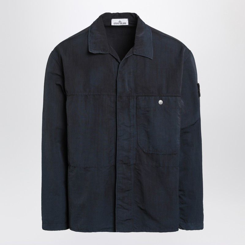 STONE ISLAND Lightweight Nylon Jacket with Compass Logo - Men’s Outerwear