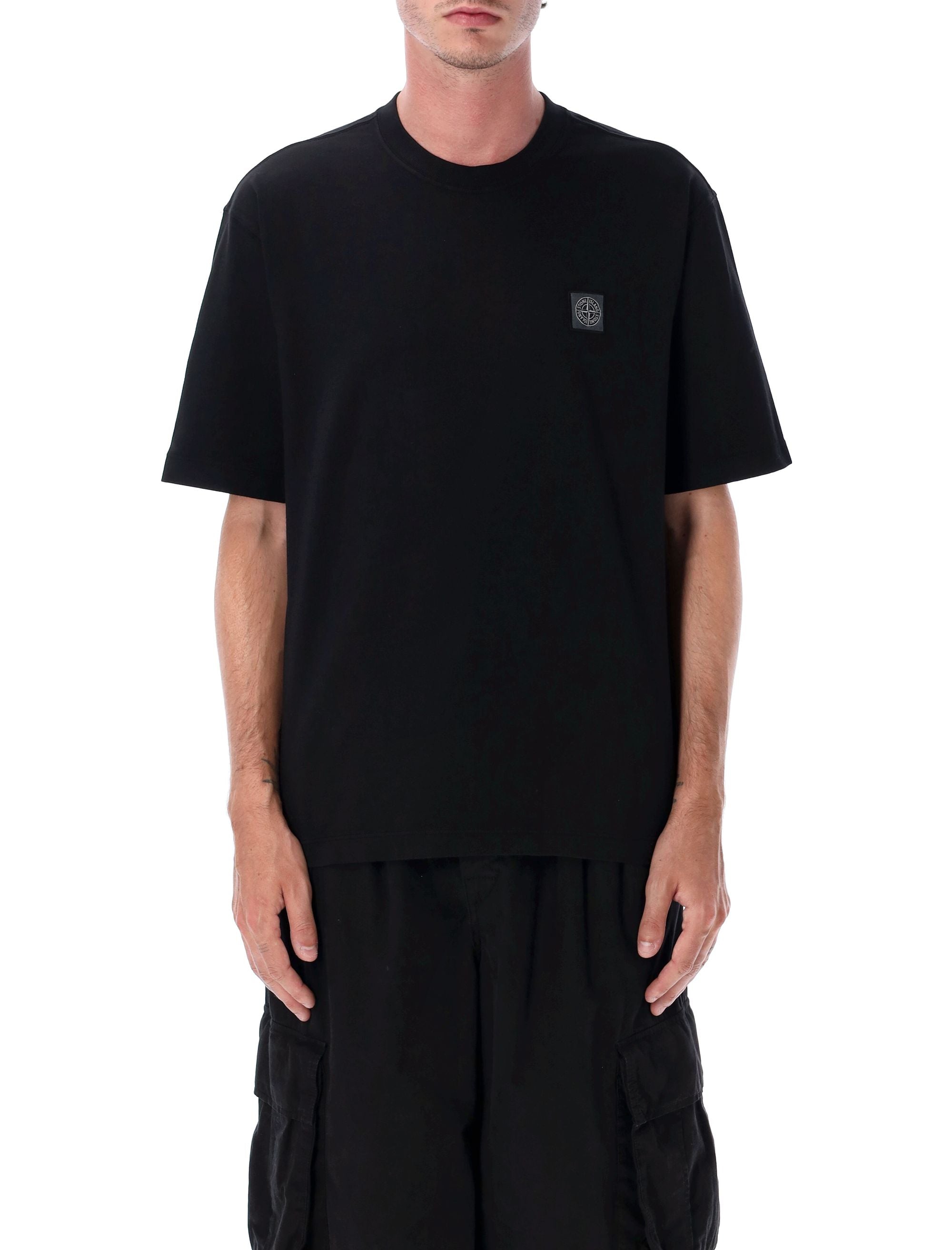 STONE ISLAND Compass Patch Cotton T-Shirt - Regular Fit