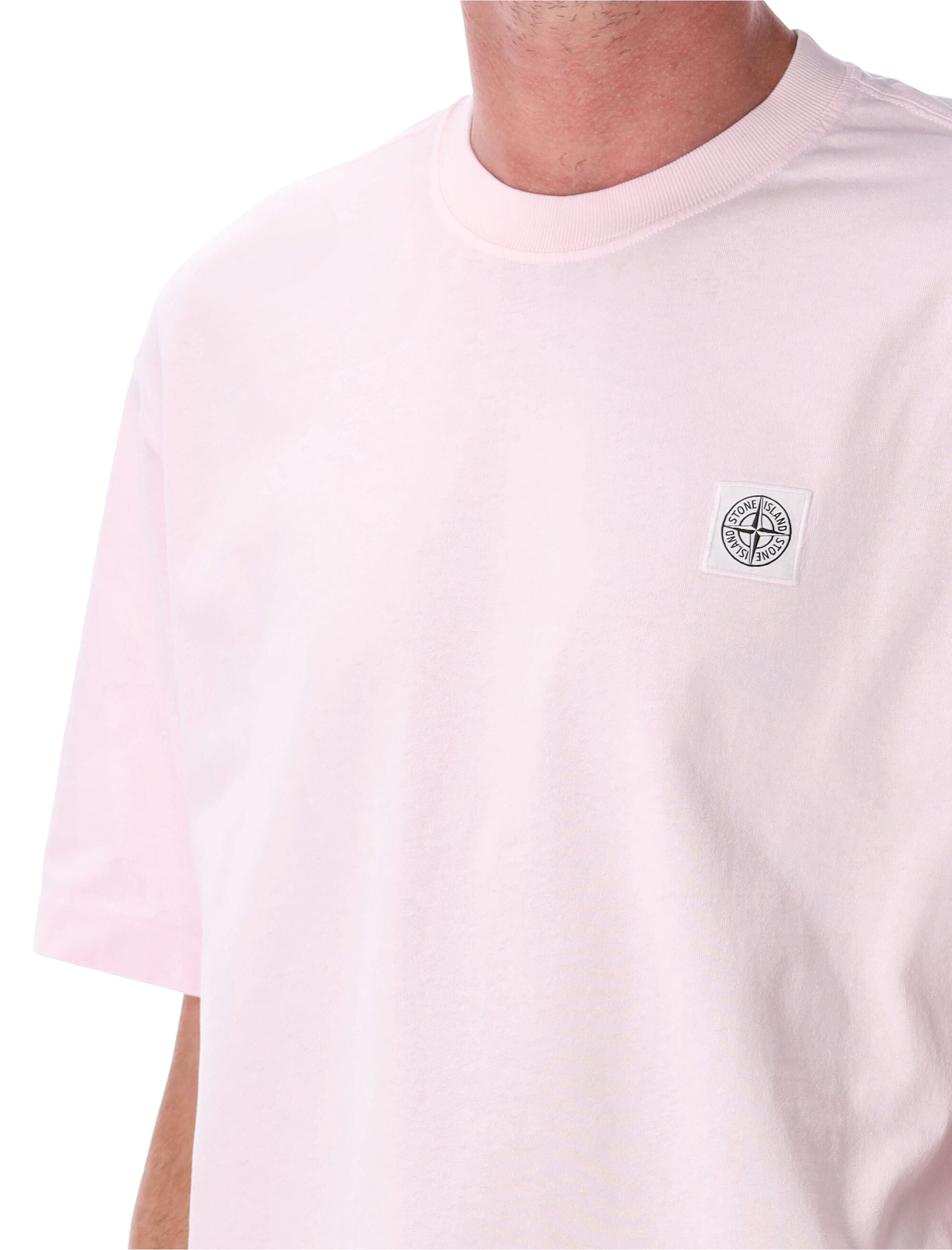 STONE ISLAND Compass Patch Cotton T-Shirt - Regular Fit