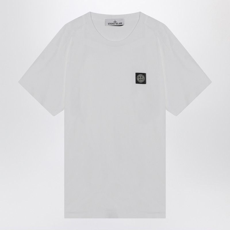 STONE ISLAND Classic Cotton Crew-Neck T-Shirt with Logo Patch