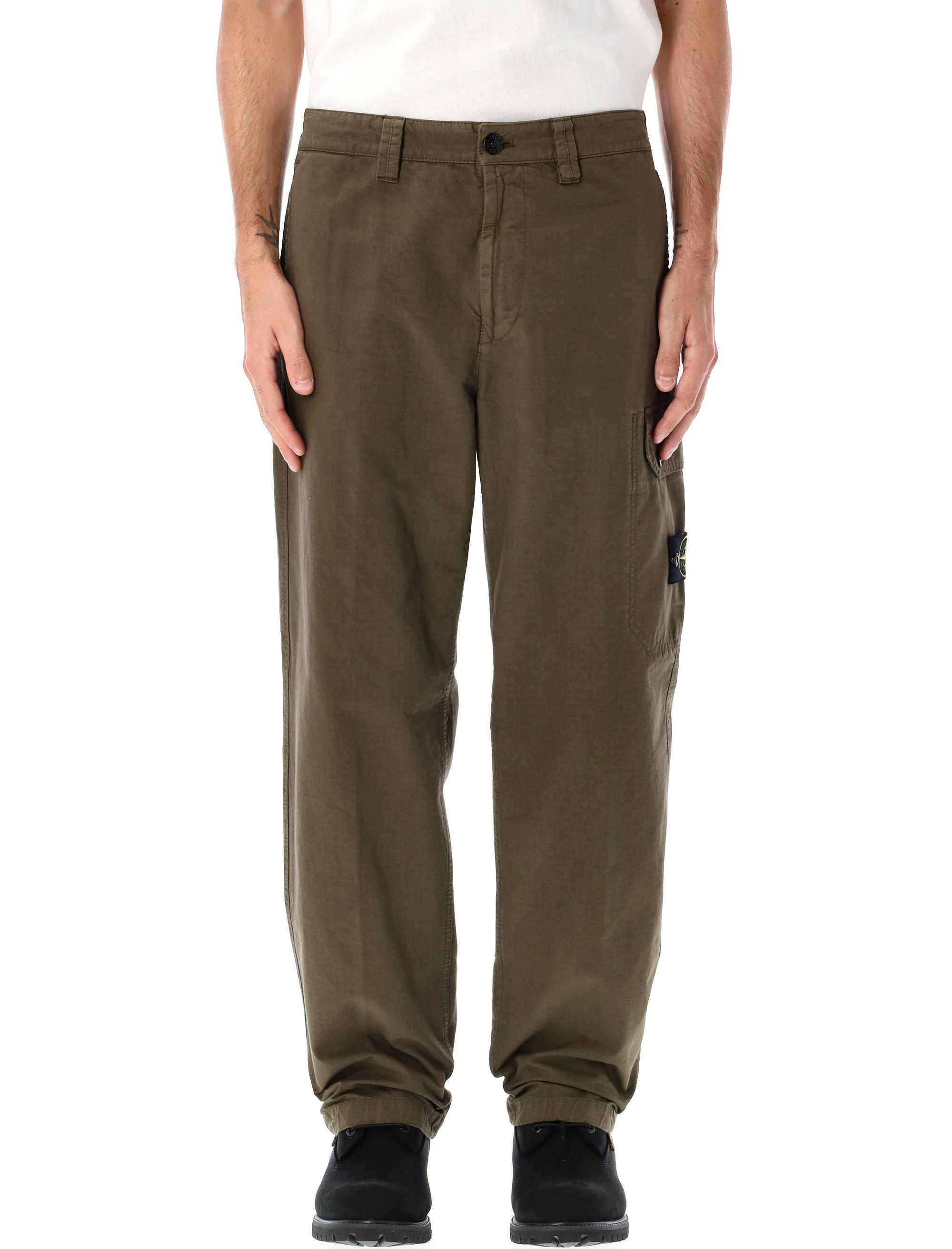 STONE ISLAND Ripstop Cotton Cargo Pants - Size 32