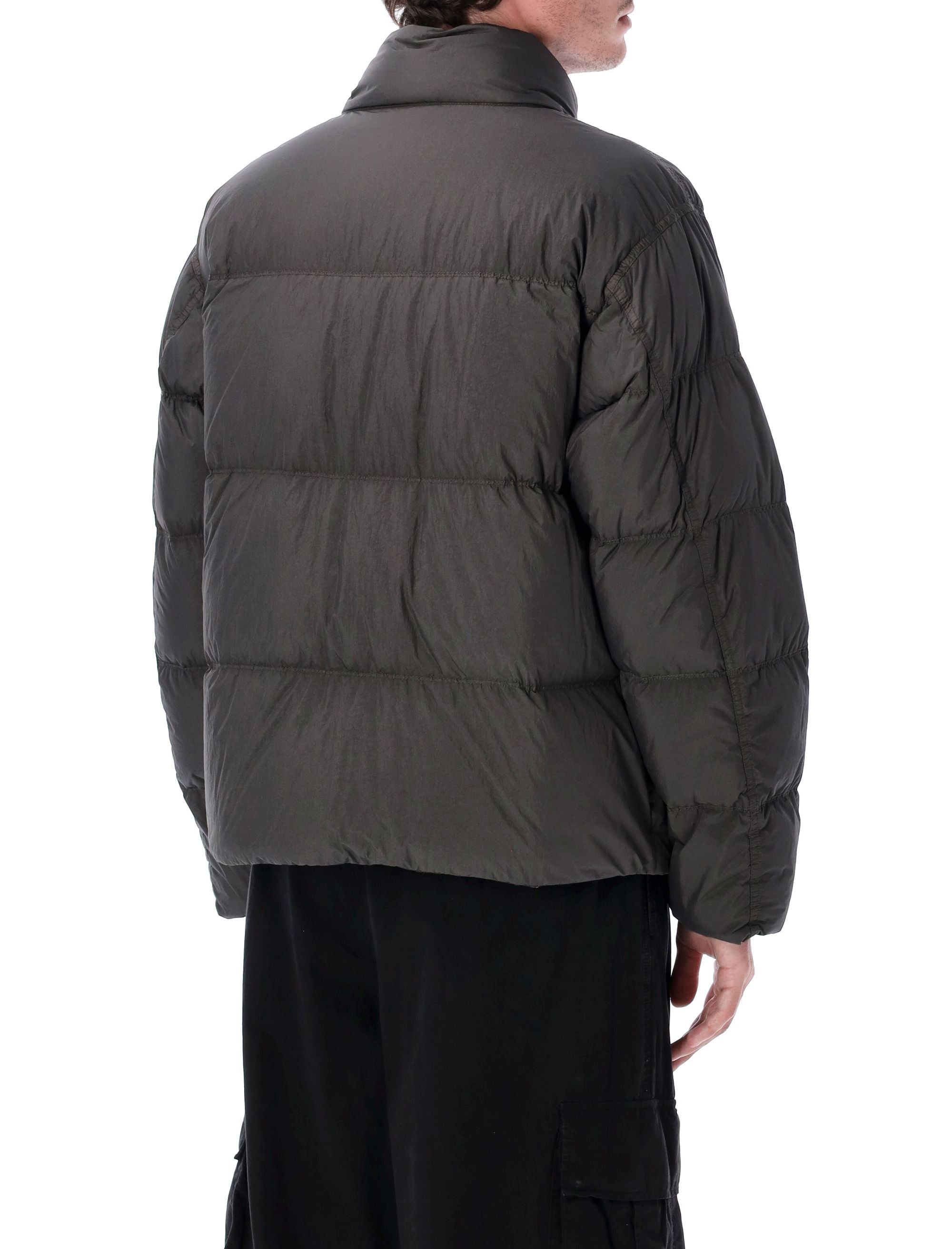 STONE ISLAND Men's Crinkle Effect Down Jacket - Size L