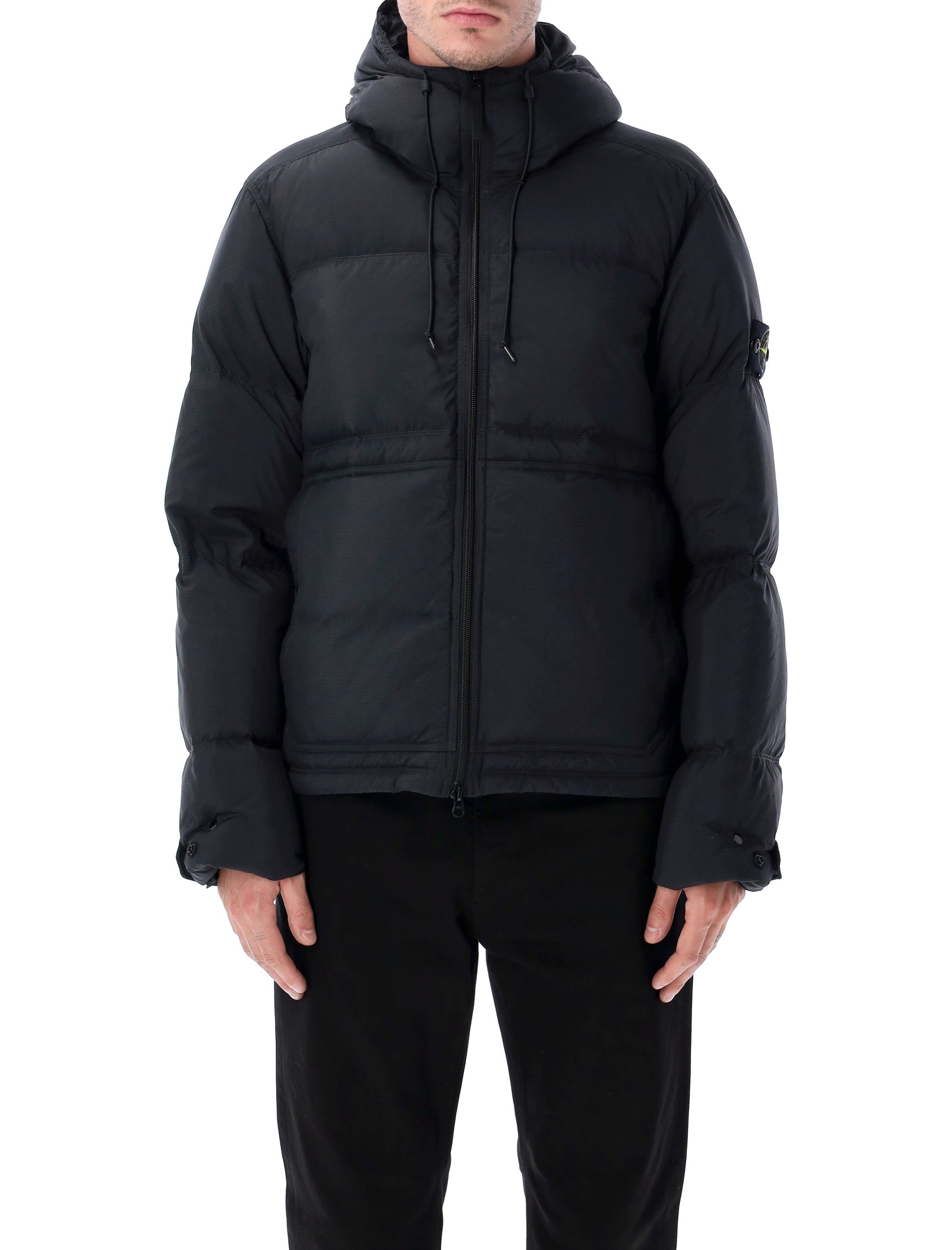 STONE ISLAND Men's Down Parka Jacket with Hood
