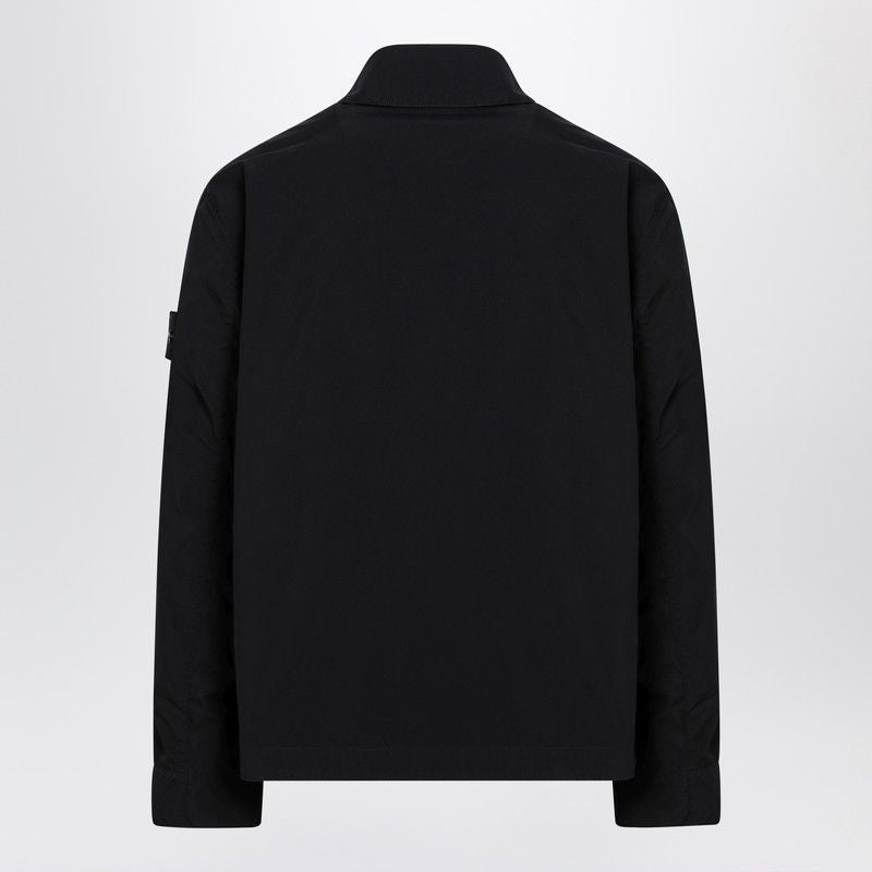 STONE ISLAND Men's Overshirt Jacket with Shirt Collar