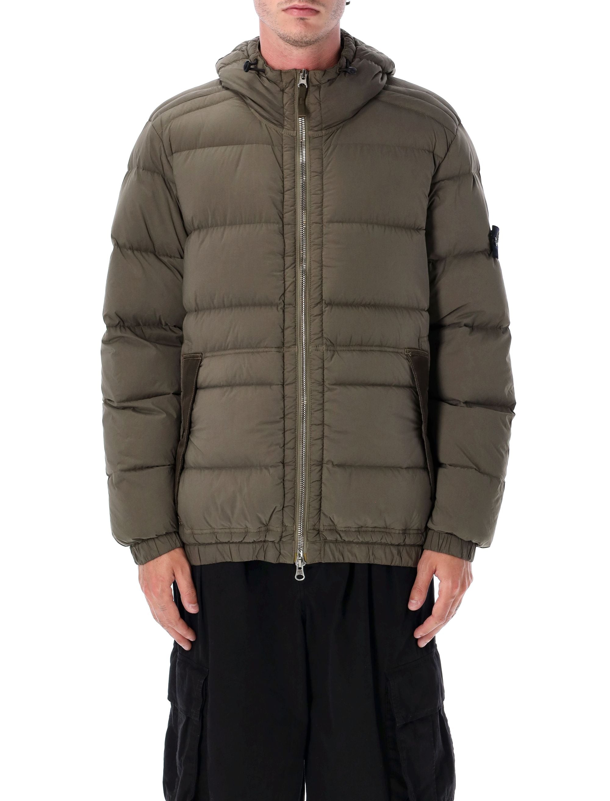 STONE ISLAND Seamless Tunnel Hooded Down Jacket - Size L