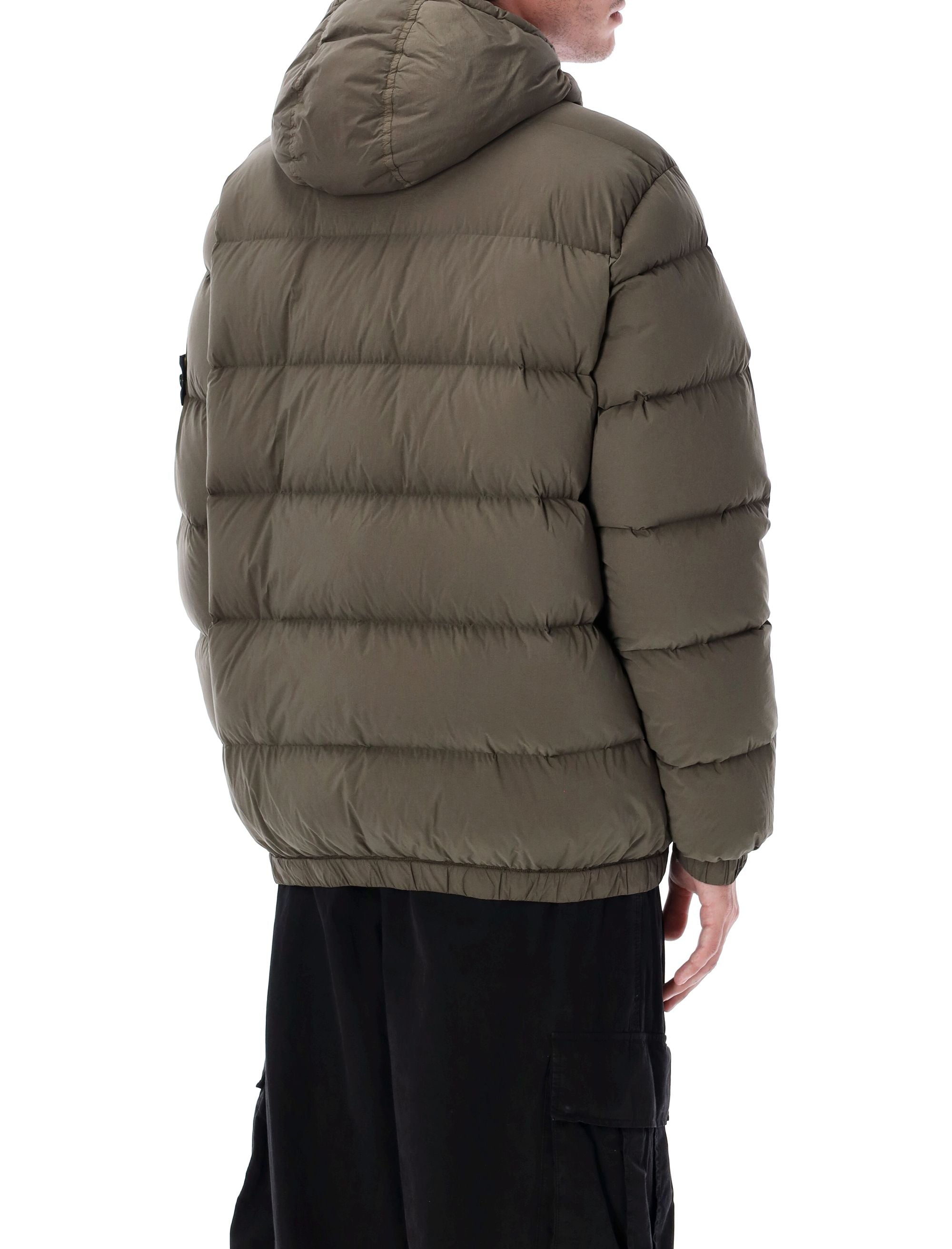 STONE ISLAND Seamless Tunnel Hooded Down Jacket - Size L