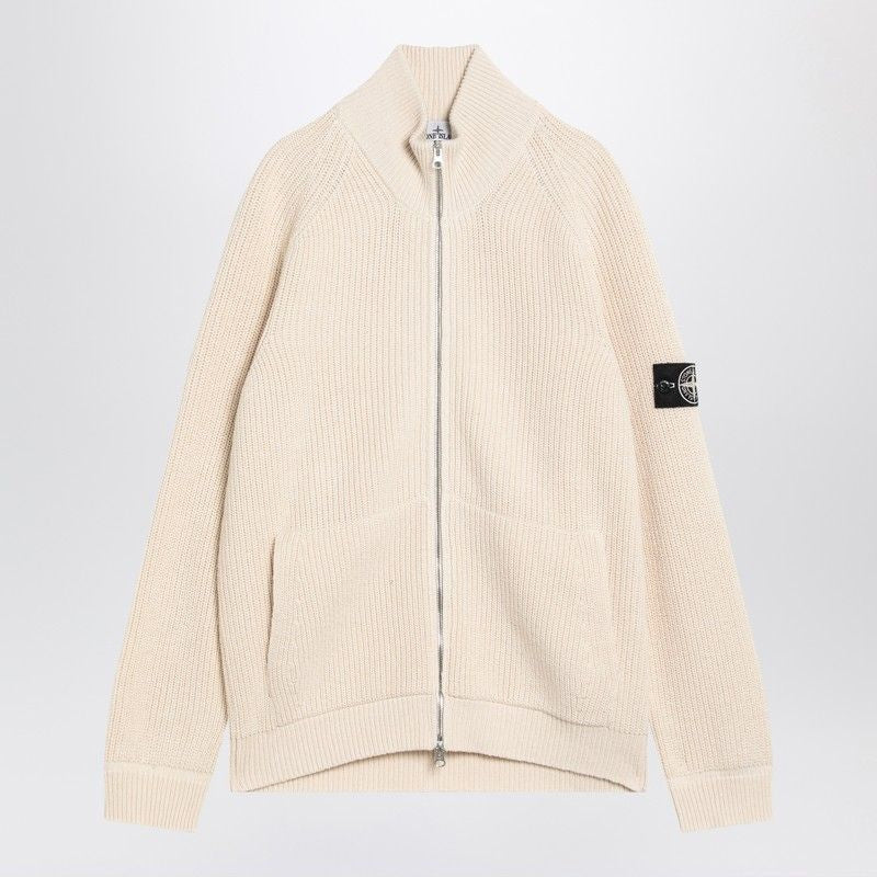 STONE ISLAND Men's Cotton Zip-Up Cardigan